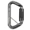 Sterling Carabiner, Twistlock, 4.3 in. Length, Aluminium, Silver/Black 99749 - alternate 1